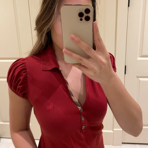 Burberry Brit Ruched Polo (authentic) - Picture 5 of 5